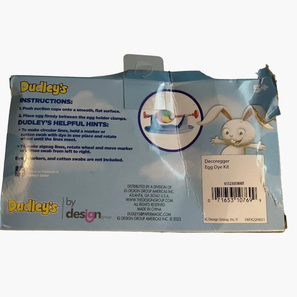Easter Unlimited Egg Decorating Magic Dots NO Dye R J Rabbit Egg Stickers